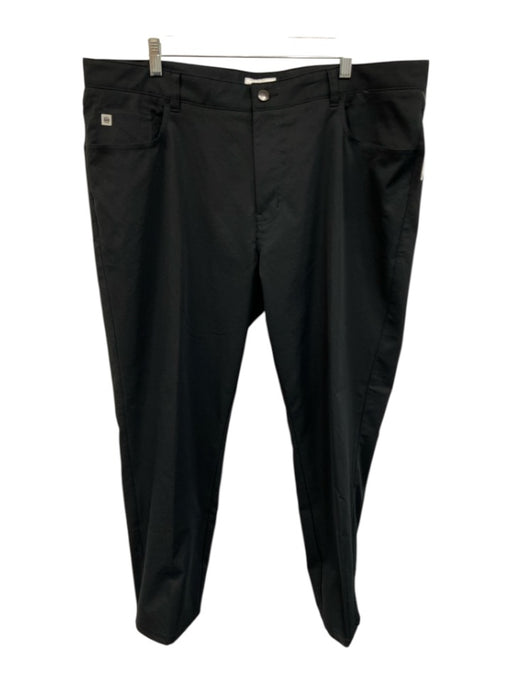 Peter Millar Size 40 Dark Gray Cotton Blend Solid Slim Fit Khakis Men's Pants Dark Gray / 40