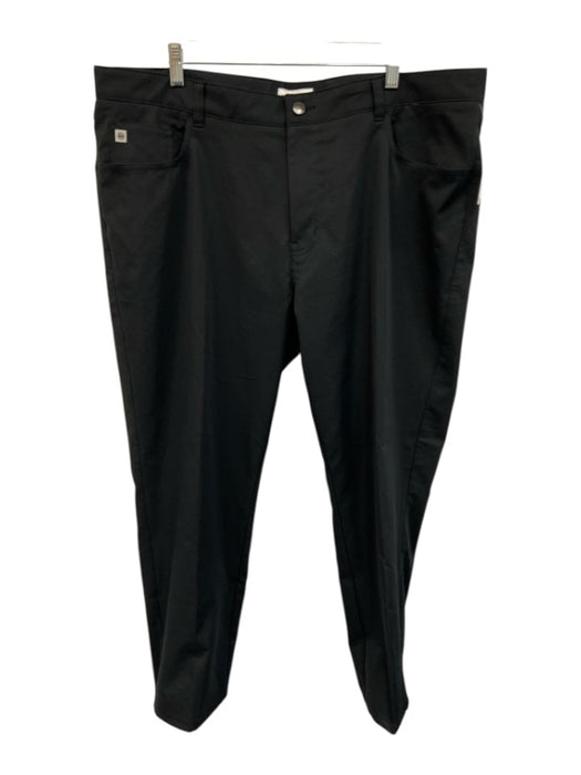 Peter Millar Size 40 Dark Gray Cotton Blend Solid Slim Fit Khakis Men's Pants Dark Gray / 40