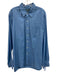 Ralph Lauren Size XL Blue Cotton Solid Button Up Button Down Long Sleeve Shirt Blue / XL