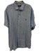 Polo Size XXL Blue Linen Solid Button Up Men's Short Sleeve Blue / XXL