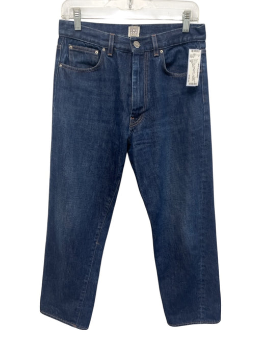 Toteme Size 28 Dark Wash Cotton Denim High Waist Button & Zip Fly Jeans Dark Wash / 28