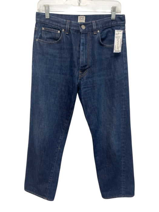 Toteme Size 28 Dark Wash Cotton Denim High Waist Button & Zip Fly Jeans Dark Wash / 28