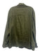 Massimo Dutti Size XXL Olive Green Linen Solid Button Up Safari Men's Jacket Olive Green / XXL