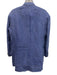 Etro Blue Linen Paisley Peak Lapel 2 Button Men's Blazer Blue / XL
