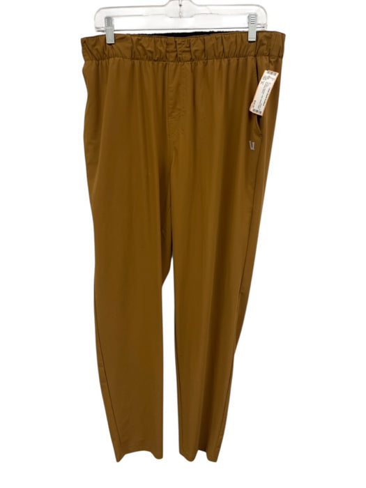 Vuori Size XL Mustard Synthetic Solid Athletic Jogger Men's Pants Mustard / XL