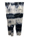 Maria + Cornejo Size 14 Black, gray & white Silk V Neck Ombre Straight Pant Set Black, gray & white / 14