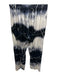 Maria + Cornejo Size 14 Black, gray & white Silk V Neck Ombre Straight Pant Set Black, gray & white / 14