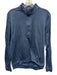 Johnnie O Size M Blue Synthetic Solid Quarter Zip Men's Long Sleeve Shirt Blue / M