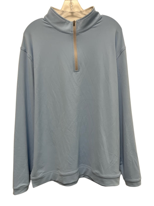 Peter Millar Size XXL Light blue Synthetic Solid Athletic Long Sleeve Shirt Light blue / XXL