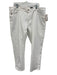 AG Size 40 White Cotton Blend Solid Khakis Men's Pants White / 40