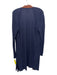 Eileen Fisher Size L Navy Blue & Brown Tencel & SILK Open Front Knit Cardigan Navy Blue & Brown / L