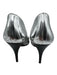 Stuart Weitzman Shoe Size 10 Silver Leather Pointed Toe Metallic Pumps Silver / 10