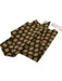 Carlisle Beige & Black Silk Polka Dots Triangle scarf Beige & Black