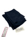 Carlisle Navy Blue Silk Blend Striped Shawl Rectangle Semi Sheer scarf Navy Blue / One Size
