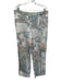 St. John Sport Size L/14 Blue, Gray, & multi Cotton & Spandex Zip Up Pant Set Blue, Gray, & multi / L/14