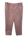 St. John Sport Essentials Size 14 Light Pink Cotton & Spandex Zip Fly Pants Light Pink / 14