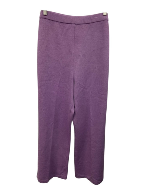 St John Collection Size 14 Lavender Purple Wool Blend Elastic Waist Pants Lavender Purple / 14