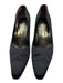 Salvatore Ferragamo Shoe Size 8.5 Black Satin Upper Mid Heel Pumps Black / 8.5