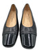 Salvatore Ferragamo Boutique Shoe Size 9.5 Black Leather Upper Patent Toe Pumps Black / 9.5