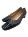 Salvatore Ferragamo Boutique Shoe Size 9.5 Black Leather Upper Patent Toe Pumps Black / 9.5