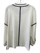 Ming wang Size Est S White No Fabric Tag Contrast Trim Hook Closure Cardigan White / Est S