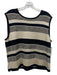 St John Sport Size XL Black & Gold Rayon Blend Sleeveless Striped Top Black & Gold / XL