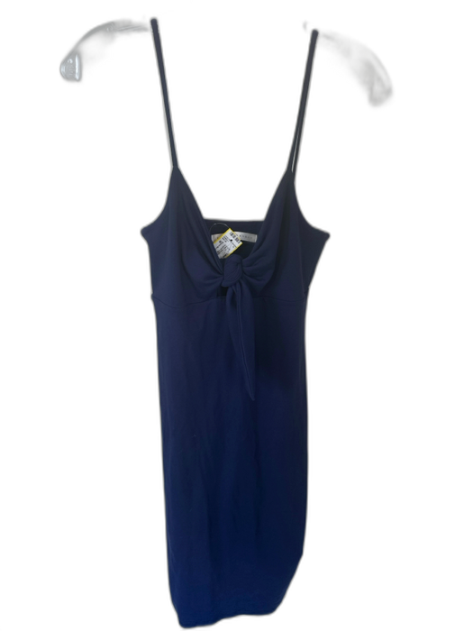 Susana Monaco Size M Navy Nylon & Spandex Bodycon Spaghetti Strap Midi Dress Navy / M