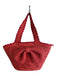 Kate Spade x Target Tomato Red Raffia Top Zipper Bow Detail Double Handle Bag Tomato Red / Large