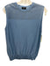 Akris Punto Size 8 Light Blue Mulberry Silk Blend Long Sleeve Ribbed Sweater Set Light Blue / 8