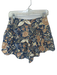 Mother Size 29 Navy & Tan Cotton & Elastane Ruffle Floral Mini Skirt Navy & Tan / 29
