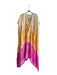 Buddy Love Size Medium Yellow & Pink Polyester V Neck Tye Dye Tie in Front Dress Yellow & Pink / Medium