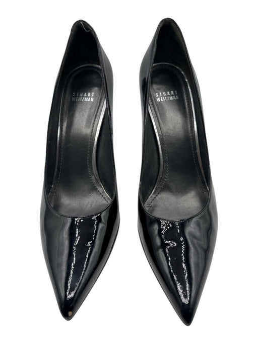 Stuart Weitzman Shoe Size 11 Black Patent Leather Pointed Toe Heel Pumps Black / 11