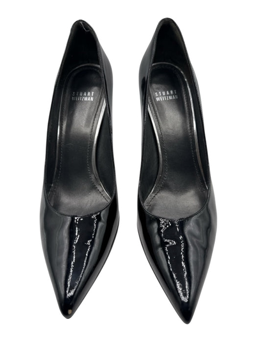 Stuart Weitzman Shoe Size 11 Black Patent Leather Pointed Toe Heel Pumps Black / 11