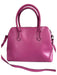 Lauren Ralph Lauren Pink Saffiano Leather Zip Top Multiple Straps Bag Pink