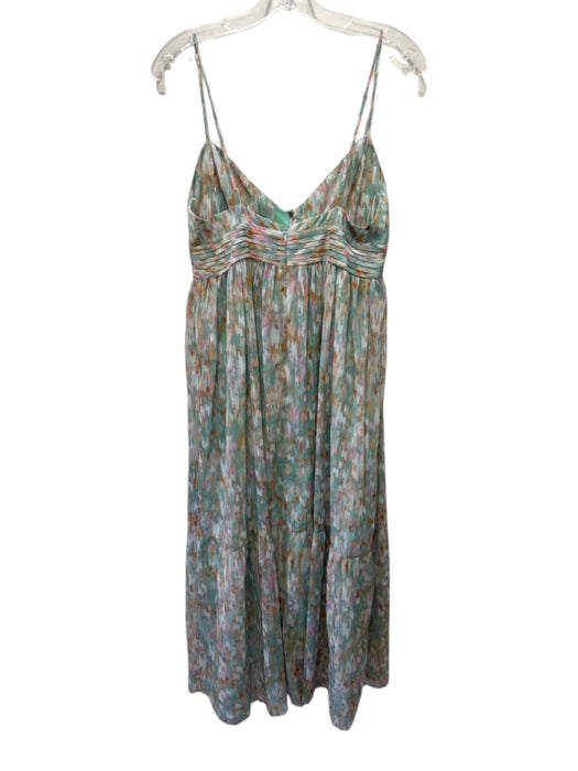 Aqua Size L Orange Cotton Cut Out Back Eyelet Adjustable Strap Maxi Dress Orange / L