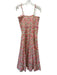 J. Crew Size L Multi Cotton Tie Shoulder Floral Smocked Bodice Maxi Dress Multi / L