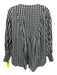 House Of Lacuna Size M/L Black & White No Fabric Tag Gingham Button Front Top Black & White / M/L