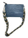 Gianni Chiarini Blue & Multi Leather Croc Embossed Crossbody Zip closure Bag Blue & Multi / S