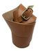 Luminary Brown Leather Buckle Waist Belt Stretch Band Belts Brown / M
