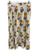 Marea Size L/XL Yellow, Green, Pink Cotton Short Puff Sleeve Crop Skirt Set Yellow, Green, Pink / L/XL