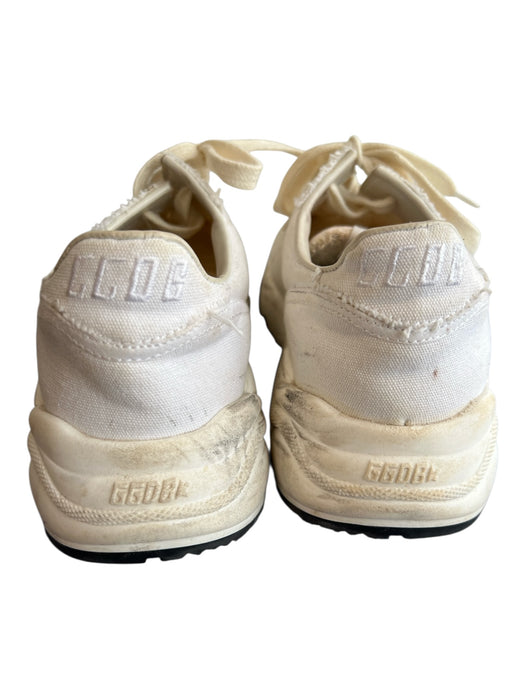 Golden Goose Shoe Size 37 White Silver Detail Round Toe Lace Up Sneaker Shoes White / 37
