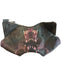 Alexander McQueen Black & Maroon Satin Top Zipper Magnetic Clutch Bag Black & Maroon / Small