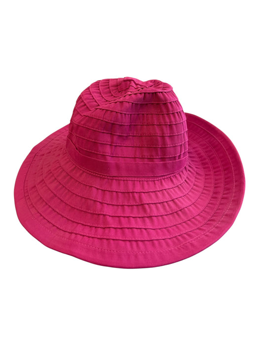 San Diego Hat Co. Dark Pink Polyester Tiered med brim Foldable Hat Dark Pink / One Size