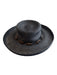 Scala Black Natural Fiber Medium Brim shell detail Soft Hat Black / One Size