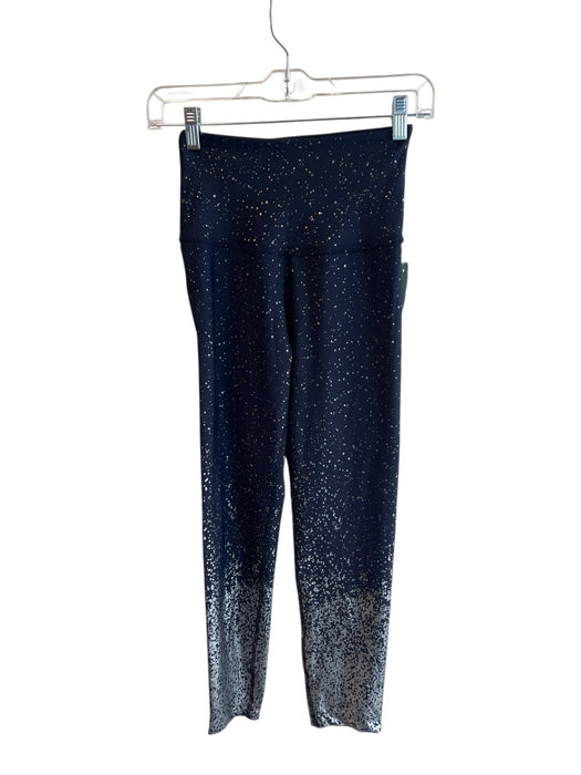 Beyond Yoga Size Small Navy & Silver No Fabric Tag Speckled Athleisure Leggings Navy & Silver / Small