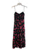 Alice & Olivia Size 2 Black, Pink & Green No Fabric Tag Stretch Back Dress Black, Pink & Green / 2