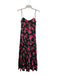 Alice & Olivia Size 2 Black, Pink & Green No Fabric Tag Stretch Back Dress Black, Pink & Green / 2