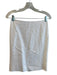 Dolce & Gabbana Size 38 White Cotton Single Breasted Silver Buttons Skirt Set White / 38