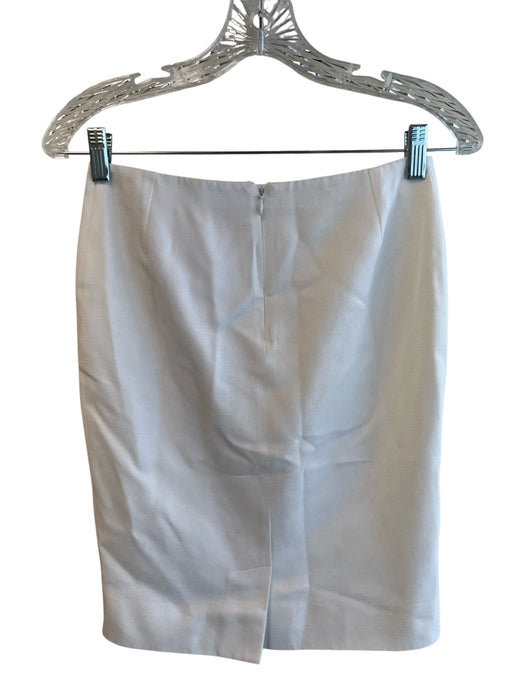 Dolce & Gabbana Size 38 White Cotton Single Breasted Silver Buttons Skirt Set White / 38