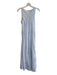 CP Shades Size XS Blue & White Linen Sleeveless Stripes Scoop Neck Maxi Dress Blue & White / XS